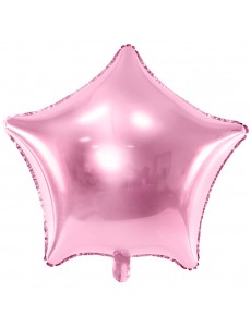 Balão Estrela Rosa Claro